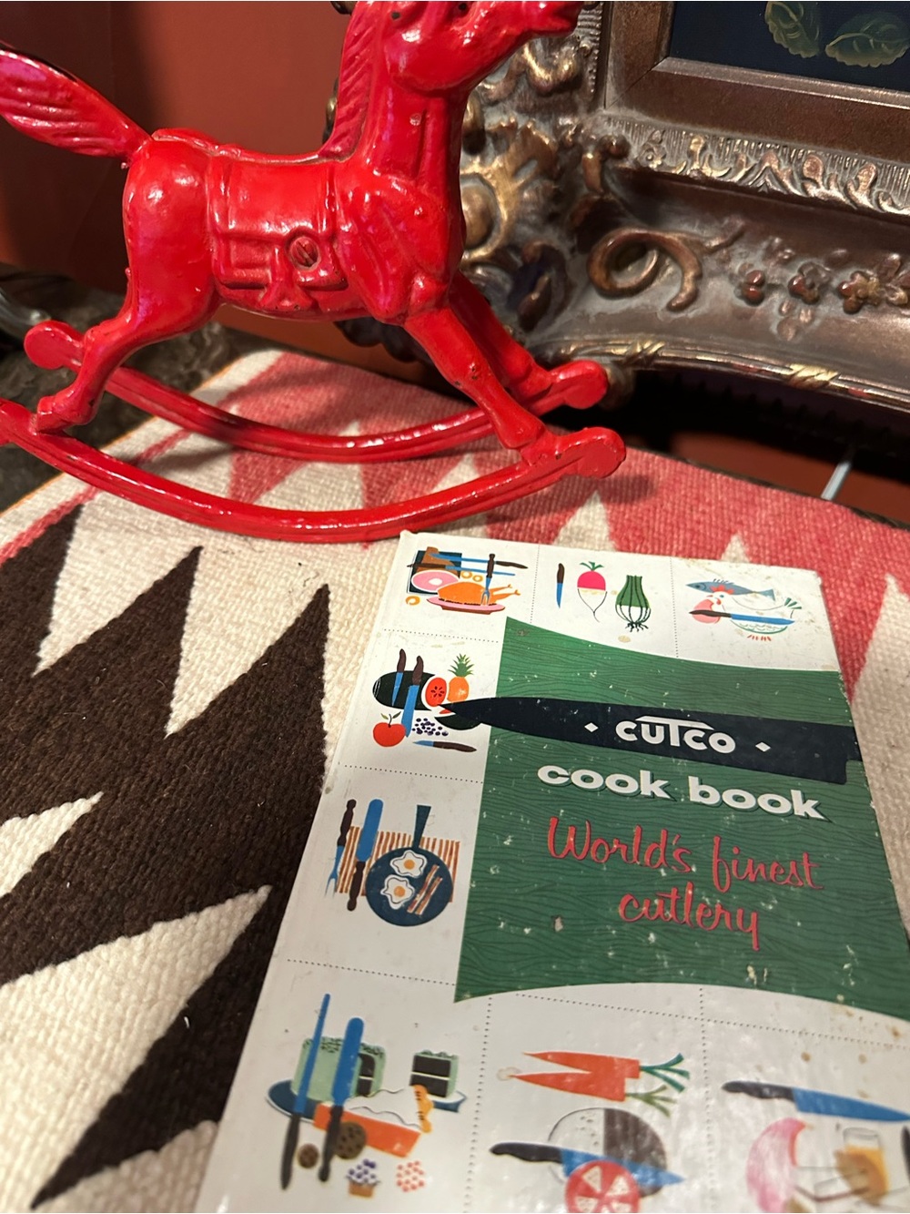 Cutco Green and Red Vintage-Style Cook Book
